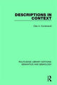 Book cover of: Descriptions in Context. By: Cleo A. Condoravdi
