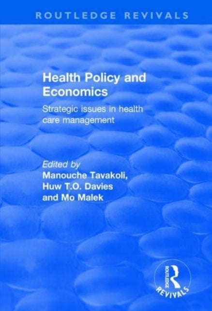 Book cover of: Health Policy and Economics