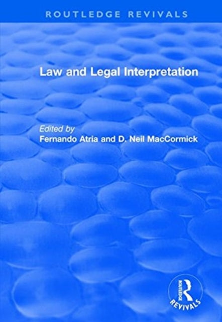 Book cover of: Law and Legal Interpretation