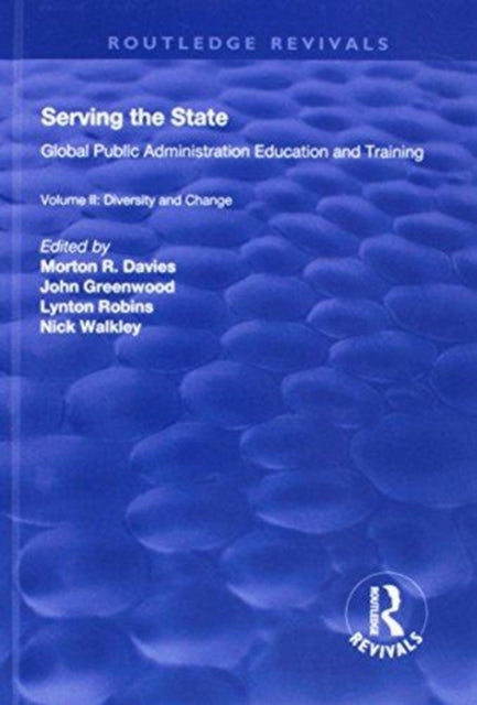 Book cover of: Serving the State. By: Morton R. Davies
