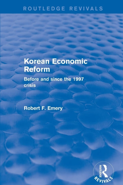 Book cover of: Korean Economic Reform. By: Robert F. Emery