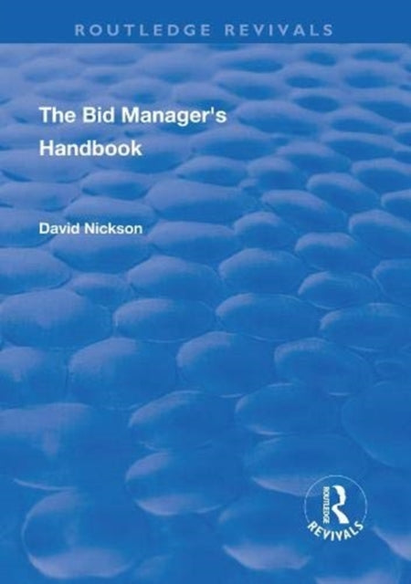 Book cover of: Bid Manager's Handbook