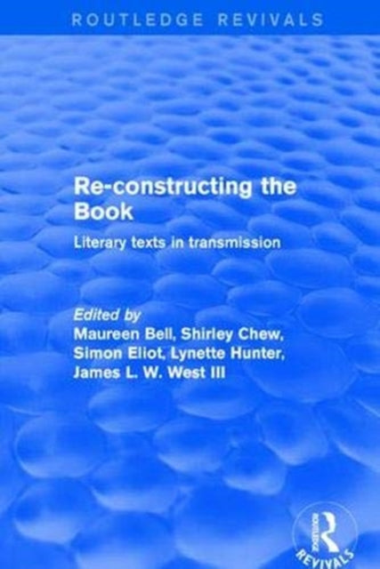 Book cover of: Re-Constructing the Book. By: Maureen Bell