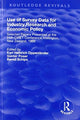 Book cover of: Use of Survey Data for Industry, Research and Economic Policy. By: Karl Heinrich Oppenlander