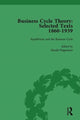 Book cover of: Business Cycle Theory, Part I Volume 4. By: Harald Hagemann