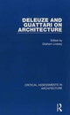 Book cover of: Deleuze and Guattari on Architecture. By: Graham Livesey
