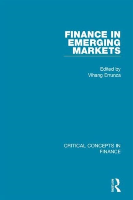 Book cover of: Finance in Emerging Markets. By: Vihang R. Errunza