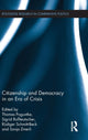 Book cover of: Citizenship and Democracy in an Era of Crisis. By: Thomas Poguntke