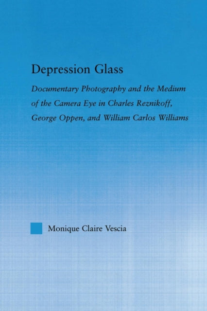 Book cover of: Depression Glass. By: Monique Vescia