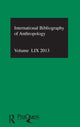 Book cover of: IBSS: Anthropology: 2013 Vol.59. By: British Library of Political and Economic Science Staff