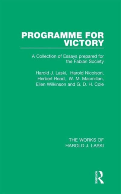 Book cover of: Programme for Victory (Works of Harold J. Laski). By: Harold Joseph Laski