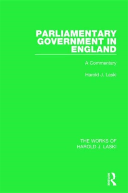 Book cover of: Parliamentary Government in England (Works of Harold J. Laski). By: Harold Joseph Laski