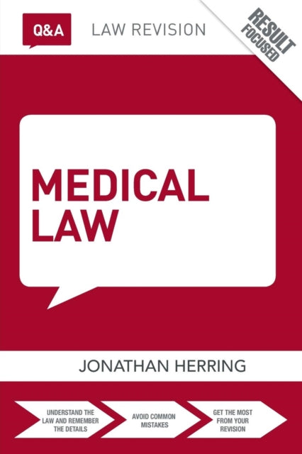 Book cover of: Q&A Medical Law. By: Jonathan Herring