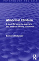Book cover of: Abnormal Children. By: Bernard Hollander