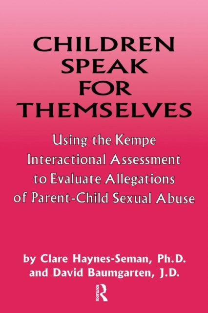 Book cover of: Children Speak For Themselves. By: Clare Haynes-Seman