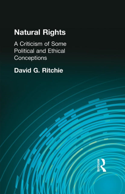 Book cover of: Natural Rights. By: Ritchie, David G, David G.