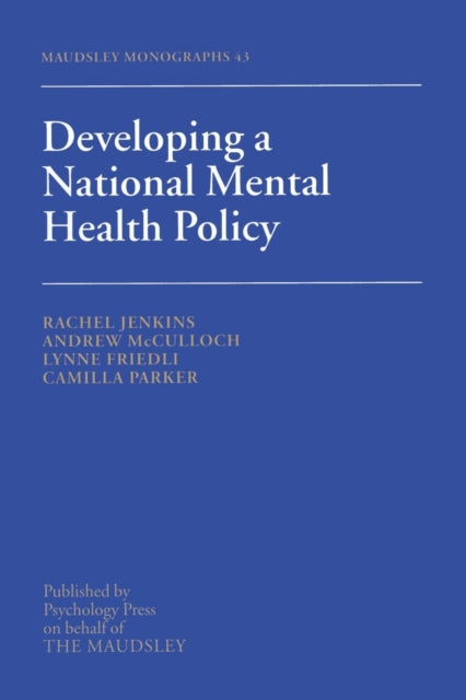 Book cover of: Developing a National Mental Health Policy. By: Rachel Jenkins