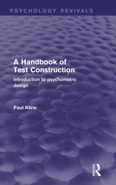 Book cover of: Handbook of Test Construction (Psychology Revivals). By: Paul Kline