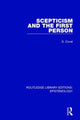 Book cover of: Scepticism and the First Person. By: Samuel Charles Coval