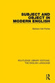Book cover of: Subject and Object in Modern English. By: Barbara Hall Partee