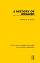 Book cover of: History of English (RLE: English Language). By: Barbara M. H. Strang