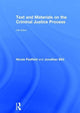 Book cover of: Text and Materials on the Criminal Justice Process. By: Nicola Padfield