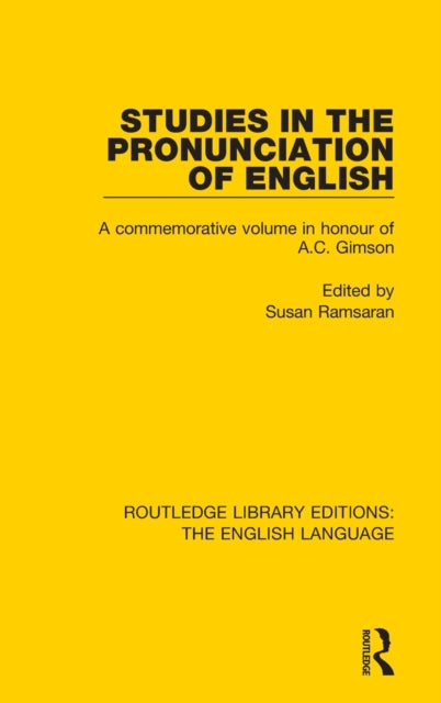 Book cover of: Studies in the Pronunciation of English. By: Susan Ramsaran
