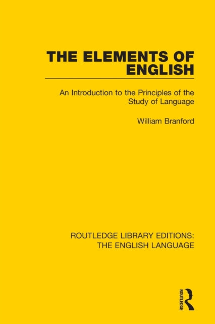 Book cover of: Elements of English. By: William Branford