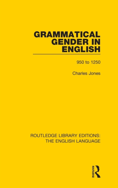 Book cover of: Grammatical Gender in English. By: Charles Jones - undifferentiated