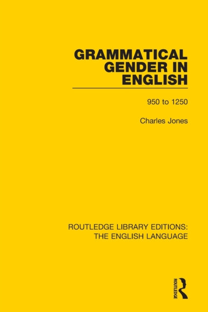 Book cover of: Grammatical Gender in English. By: Charles Jones - undifferentiated