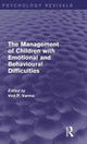 Book cover of: Management of Children with Emotional and Behavioural Difficulties. By: Ved P. Varma