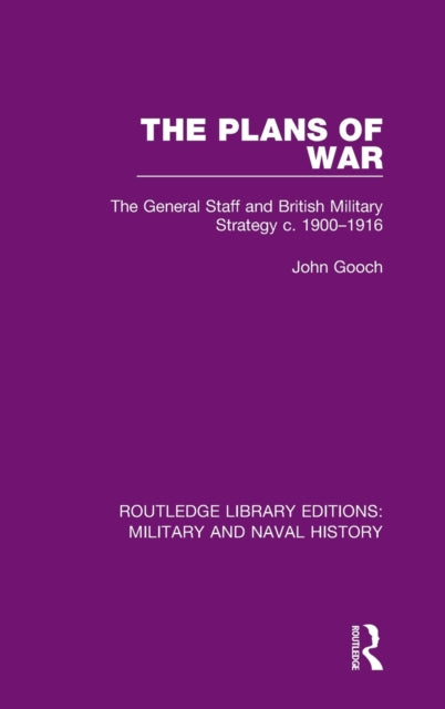 Book cover of: Plans of War. By: John Gooch
