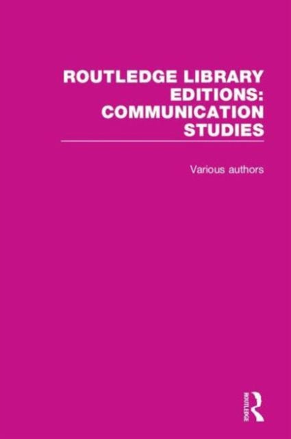 Book cover of: Routledge Library Editions: Communication Studies. By: Mark Handley