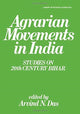 Book cover of: Agrarian Movements in India. By: Arvind N. Das