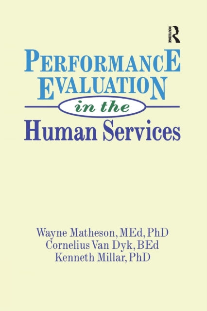 Book cover of: Performance Evaluation in the Human Services. By: Simon Slavin