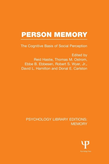Book cover of: Person Memory (PLE: Memory). By: Reid Hastie