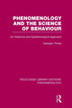 Book cover of: Phenomenology and the Science of Behaviour. By: George Thinés