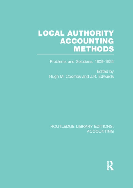 Book cover of: Local Authority Accounting Methods. By: Hugh M. Coombs