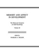 Book cover of: Memory and Affect in Development. By: Charles A. Nelson