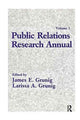 Book cover of: Public Relations Research Annual. By: James E. Grunig
