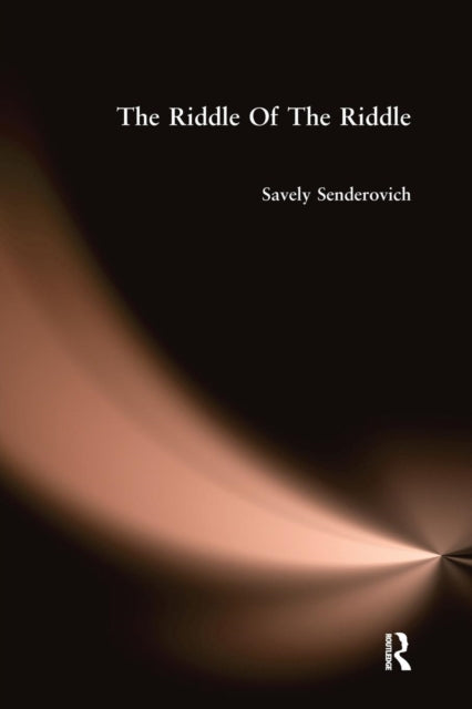 Book cover of: Riddle Of The Riddle. By: Senderovich