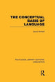 Book cover of: Conceptual Basis of Language (RLE Linguistics A: General Linguistics). By: David McNeill