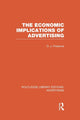 Book cover of: Economic Implications of Advertising (RLE Advertising). By: O. J. Firestone