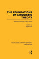 Book cover of: Foundations of Linguistic Theory (RLE Linguistics B: Grammar). By: Roy Harris