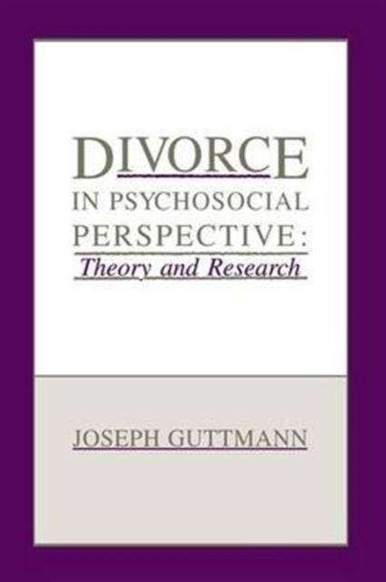 Book cover of: Divorce in Psychosocial Perspective. By: Joseph Guttmann