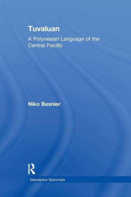 Book cover of: Tuvaluan. By: Niko Besnier