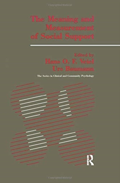 Book cover of: Meaning And Measurement Of Support. By: Hans O. Veiel