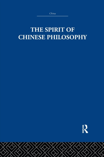 Book cover of: Spirit of Chinese Philosophy. By: Fung Yu-Lan