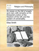Book cover of: Essay on the Fall of Angels and Men; With Remarks on Dr. Edwards's Notion of the Freedom of the Will, and the System of Universality.