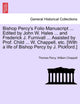 Book cover of: Bishop Percy's Folio Manuscript ... Edited by John W. Hales ... and Frederick J. Furnivall ... Assisted by Prof. Child ... W. Chappell, Etc. [With a Life of Bishop Percy by J. Pickford.]